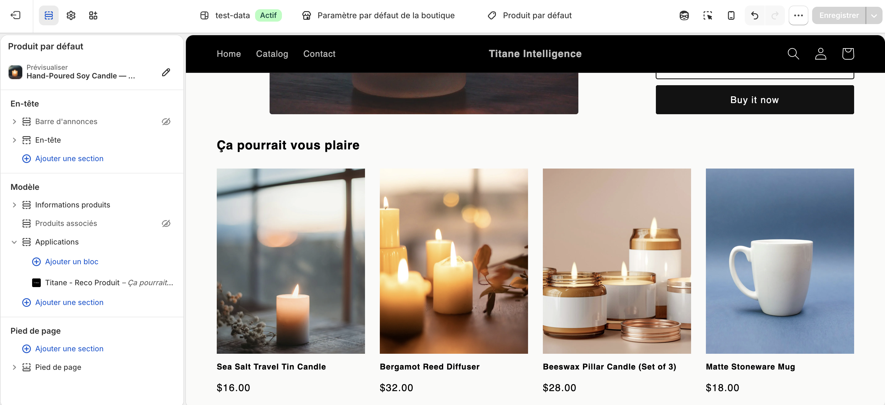 Bloc « Ça pourrait vous plaire » sur une fiche produit